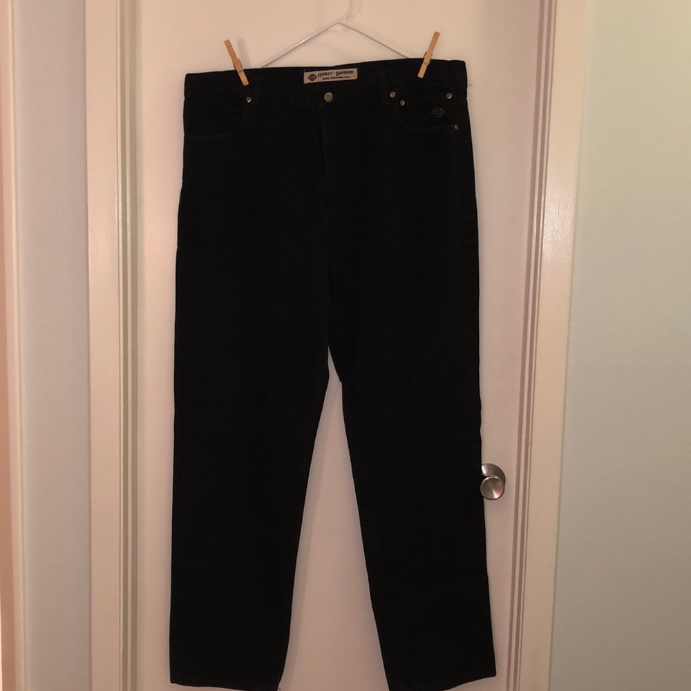 Harley Davidson Men’s Black Jeans.